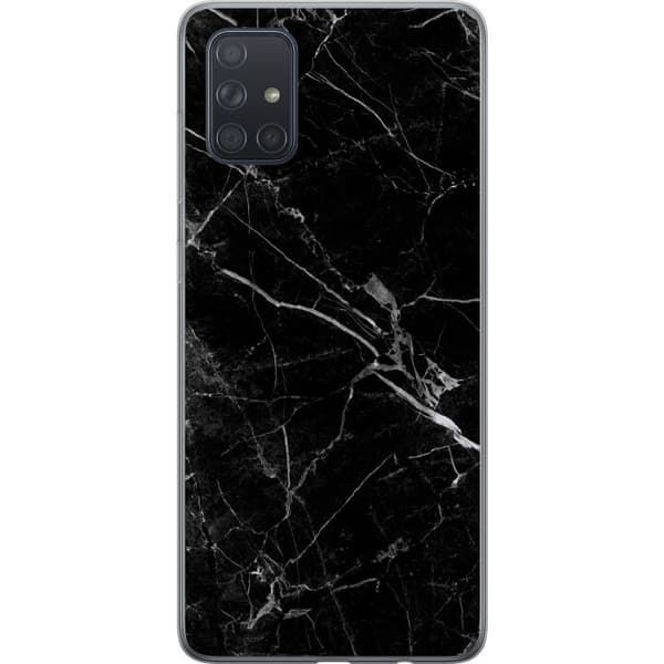 Kompatibelt Mobilskal till Samsung Galaxy A71 Svart marmor