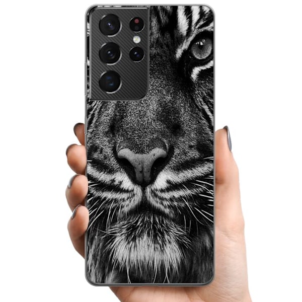 Samsung Galaxy S21 Ultra 5G TPU Matkapuhelimen kuori Tiikeri