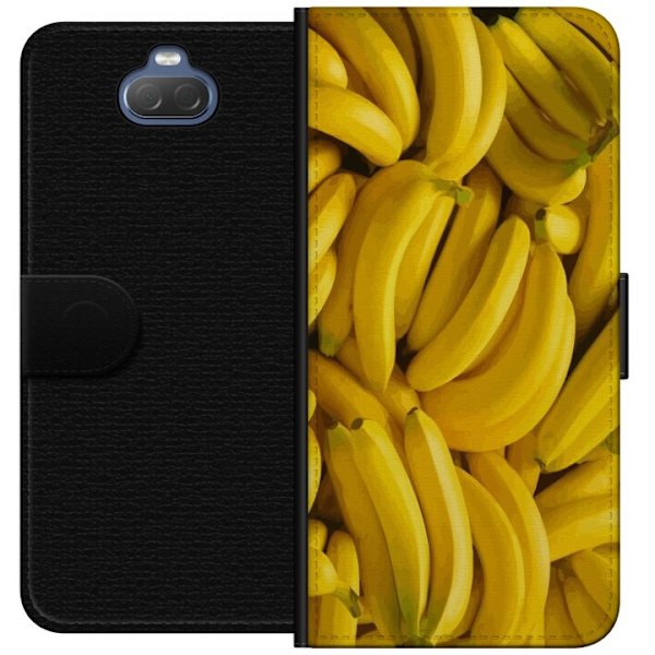 Sony Xperia 10 Plus Tegnebogsetui Banan mønster