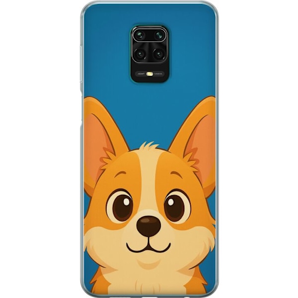 Xiaomi Redmi Note 9 Pro Läpinäkyvä kuori Hello Corgi