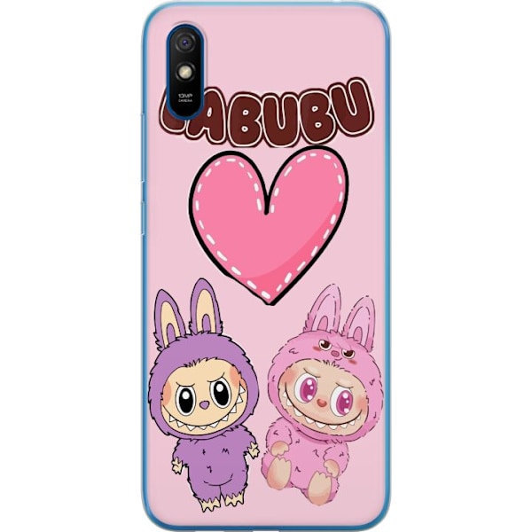 Xiaomi Redmi 9AT Genomskinligt Skal Labubu Pink Monster