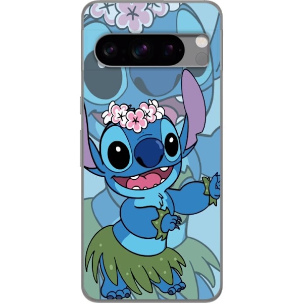 Google Pixel 8 Pro Läpinäkyvä kuori Stitch tähtien alla - Taianomainen Anime-tyyli