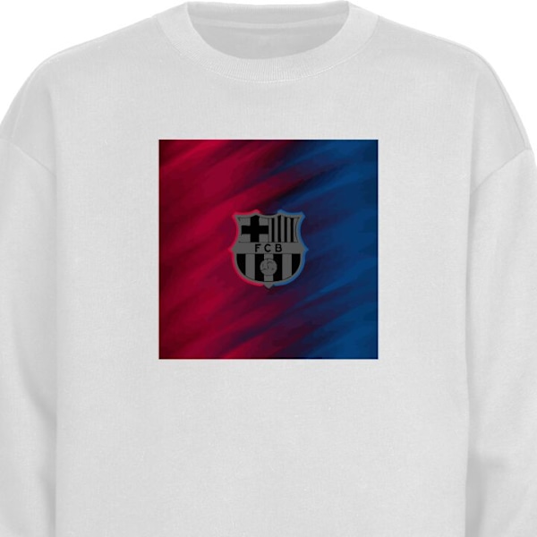 Sweatshirt til Voksne | Klassisk Collegebluse FC Barcelona hvid M