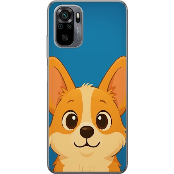 Xiaomi Redmi Note 10 Genomskinligt Skal Hello Corgi