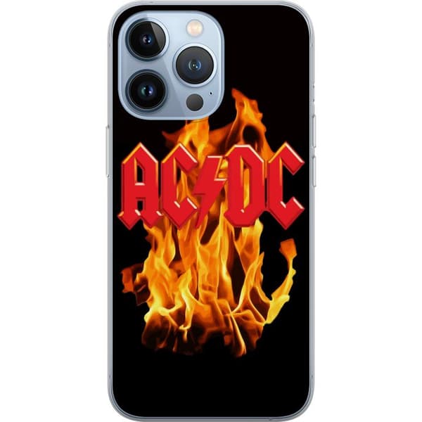 Kompatibelt Mobildeksel til Apple iPhone 13 Pro AC DC Ild Rockeband Musikk