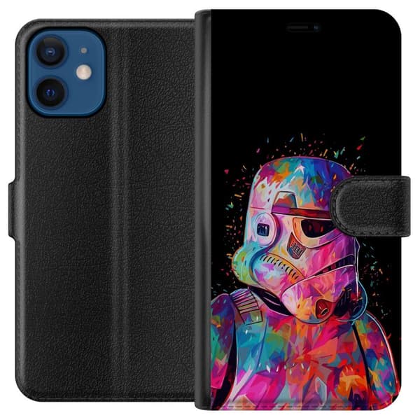 Kompatibelt Plånboksfodral till Apple iPhone 12 Star Wars Stormtrooper