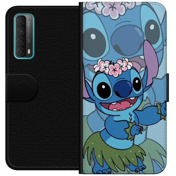 Huawei P smart 2021 Lompakkokotelo Stitch tähtien alla - Taianomainen Anime-tyyli