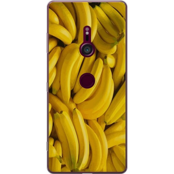 Sony Xperia XZ3 Genomskinligt Skal Banana Pattern – lekfullt mönster med gula bananer