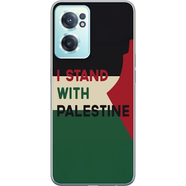 OnePlus Nord CE 2 5G Genomskinligt Skal Stand with Palestine – solidaritetsdesign med starkt budskap
