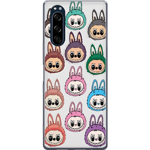Sony Xperia 5 Läpinäkyvä kuori Labubu Macaron Monster - Sö