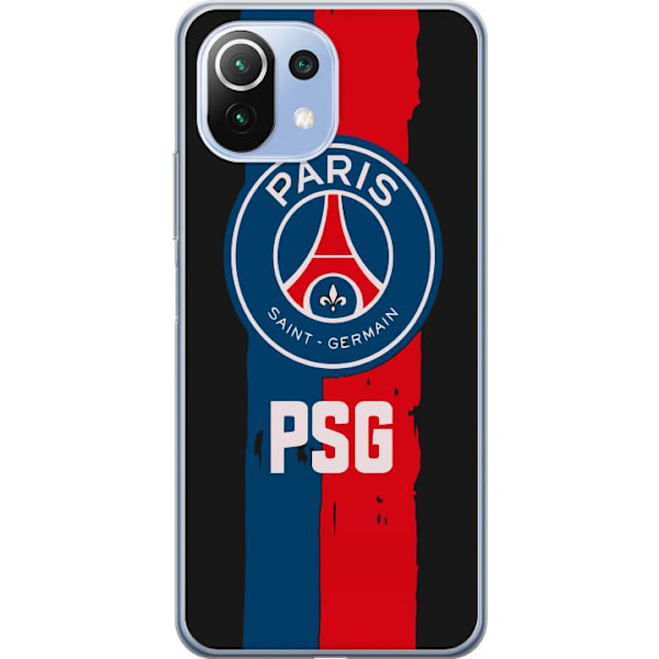 Xiaomi Mi 11 Lite Läpinäkyvä kuori Paris Saint-Germain F.C.