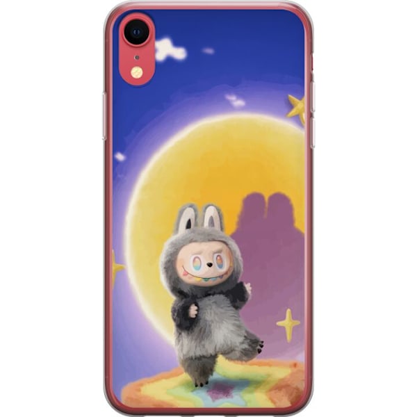 Apple iPhone XR Läpinäkyvä kuori Labubu Neon Pop - Neonvär