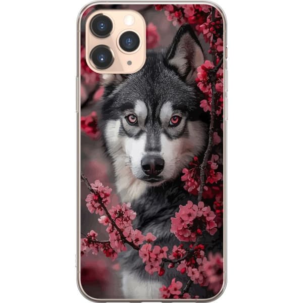 Kompatibelt Mobilskal till Apple iPhone 11 Pro Varg Röda Ögon Djur Wolf Mystisk