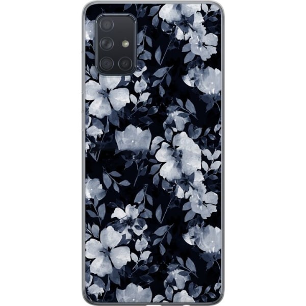 Samsung Galaxy A71 Gennemsigtig cover Blomster