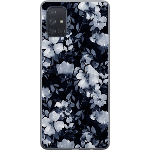 Samsung Galaxy A71 Gjennomsiktig deksel Blomster