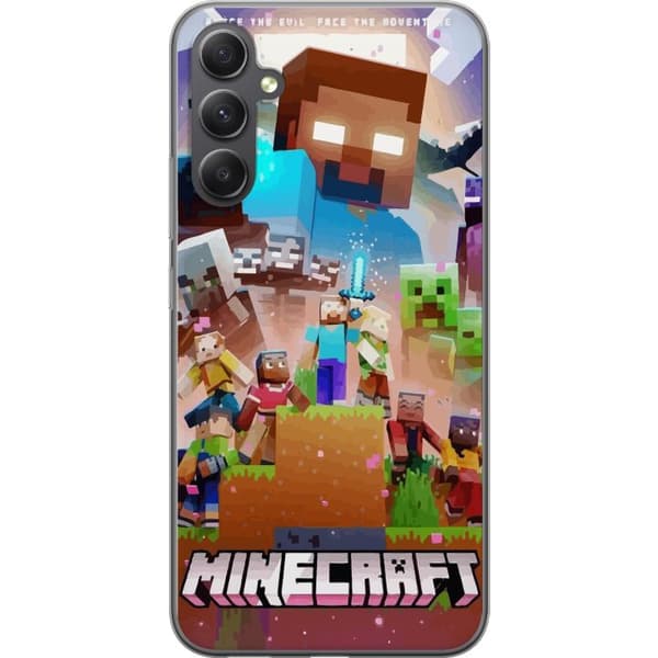 Kompatibelt Mobilskal till Samsung Galaxy A35 Minecraft