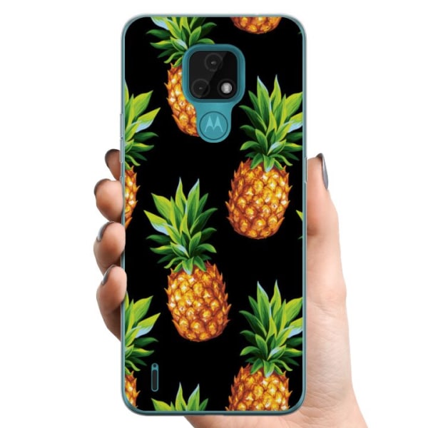 Motorola Moto E7 TPU Mobilskal Ananas