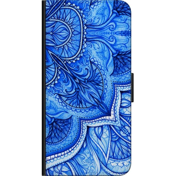 Kompatibelt Plånboksfodral till OnePlus 7T Pro Blå paisley blå