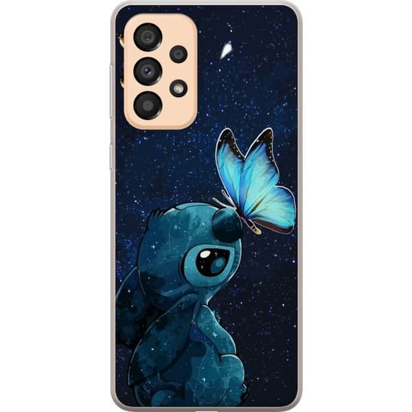 Kompatibel Mobilcover til Samsung Galaxy A33 5G Stitch sommerfugl