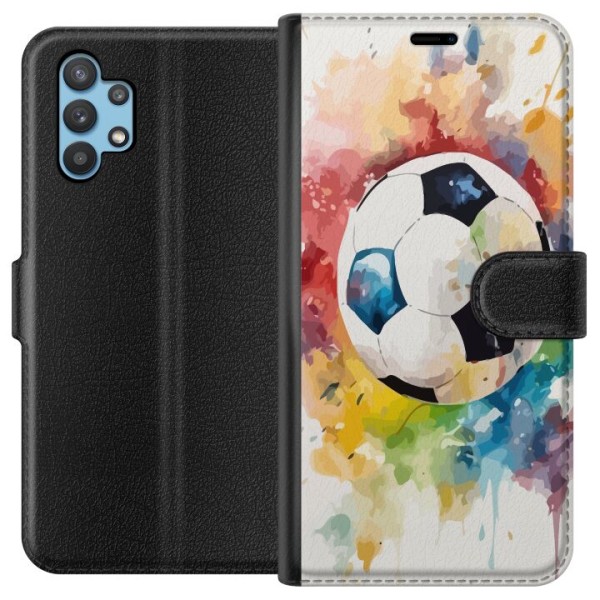 Samsung Galaxy A32 5G Tegnebogsetui Fodbold