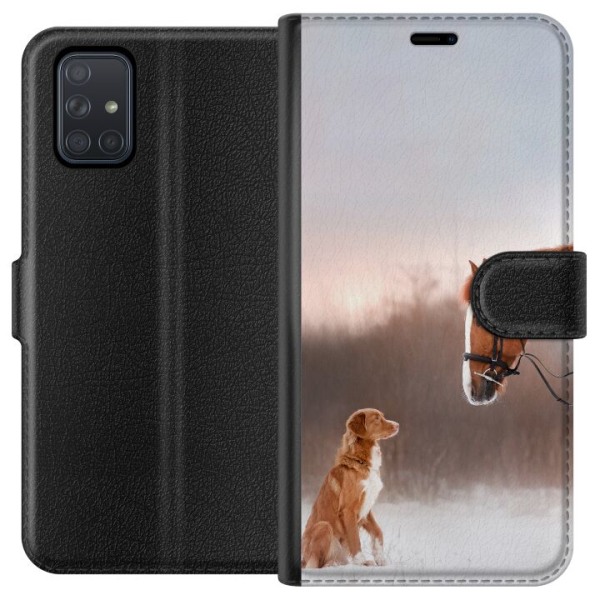 Samsung Galaxy A71 Lommeboketui Hest & Hund