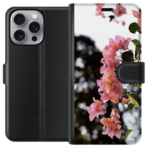 Apple iPhone 16 Pro Max Tegnebogsetui Forårsblomster