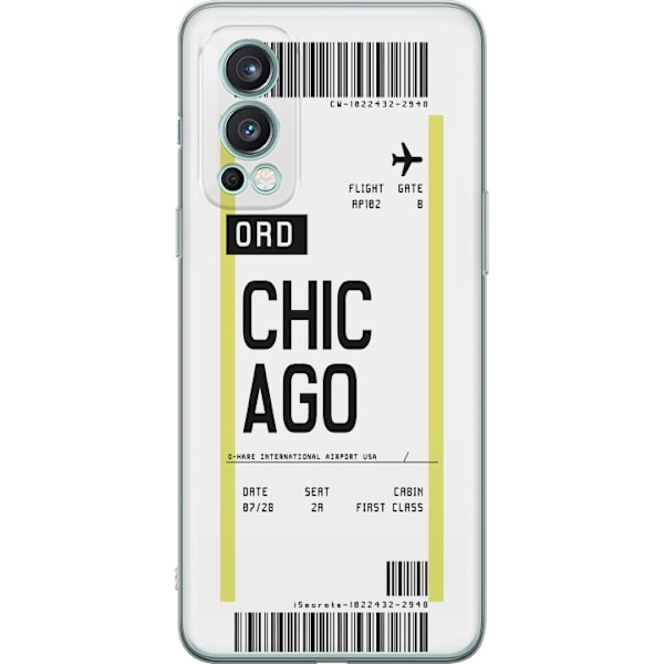 OnePlus Nord 2 5G Gjennomsiktig deksel Chicago