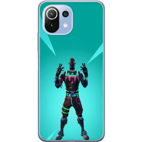 Xiaomi Mi 11 Lite Gjennomsiktig deksel svart ridder fortnite