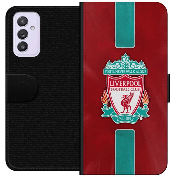 Samsung Galaxy A82 5G Tegnebogsetui Liverpool FC - Klassisk Fodboldstolthed i Rødt