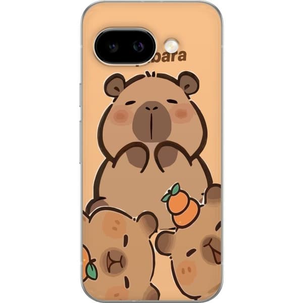 Kompatibelt Mobilskal till Google Pixel 9a Capybara kawaii figur söt trendig samlare