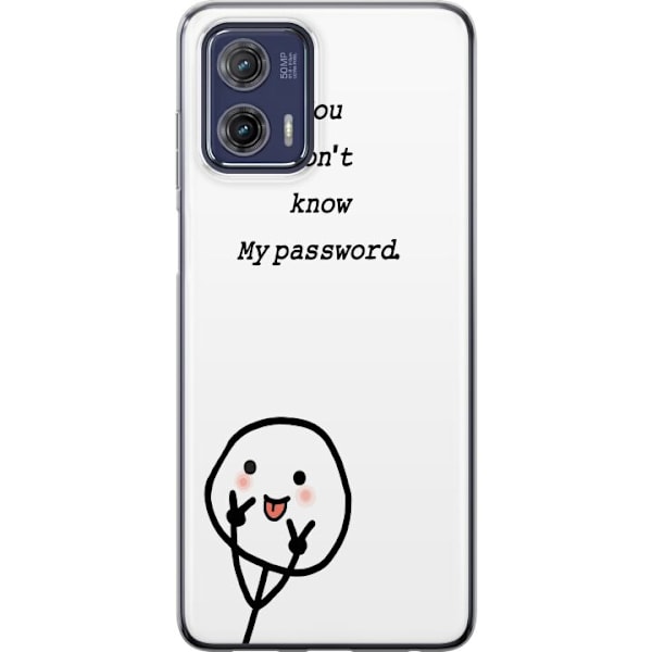 Motorola Moto G73 Gjennomsiktig deksel Du Kjenner Ikke Mitt Pa