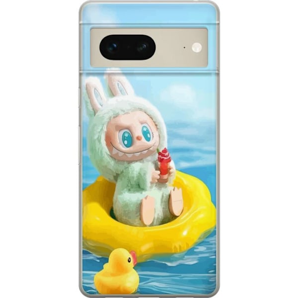 Google Pixel 7 Läpinäkyvä kuori Labubu Stripe Attack - Raid
