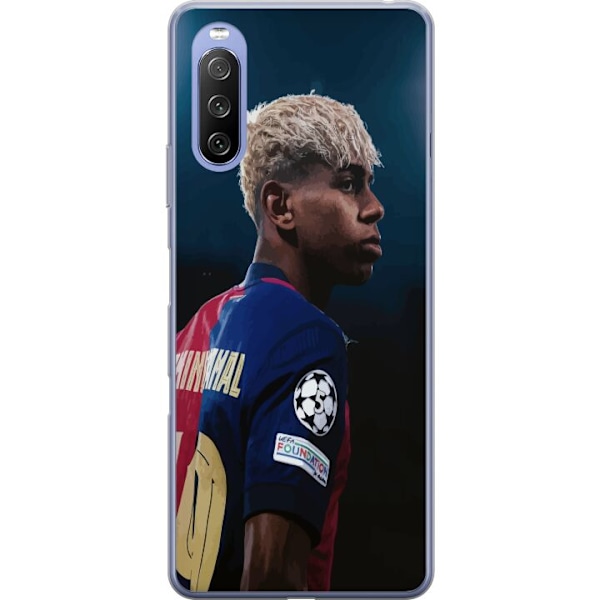 Sony Xperia 10 III Lite Gennemsigtig cover Lamine Yamal - Barcelonas Wunderkind i fokus