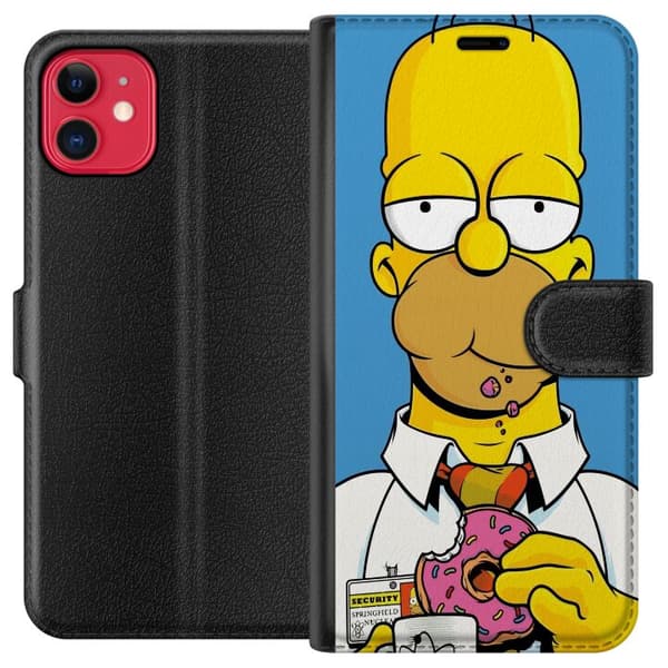Kompatibel Tegnebogsetui til Apple iPhone 11 Homer Simpson