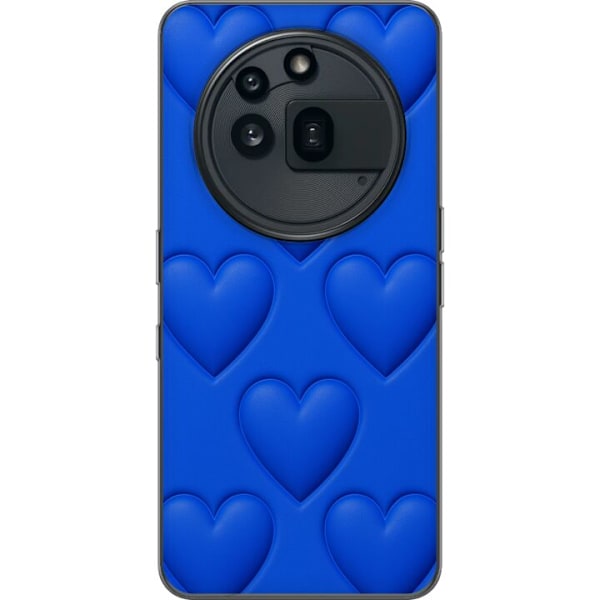 Nothing Phone (3a) Pro Gennemsigtig cover Blå Hjerter