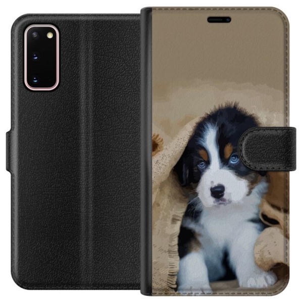Samsung Galaxy S20 Plånboksfodral Hundbebis