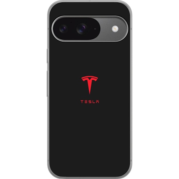 Google Pixel 9 Läpinäkyvä kuori Tesla