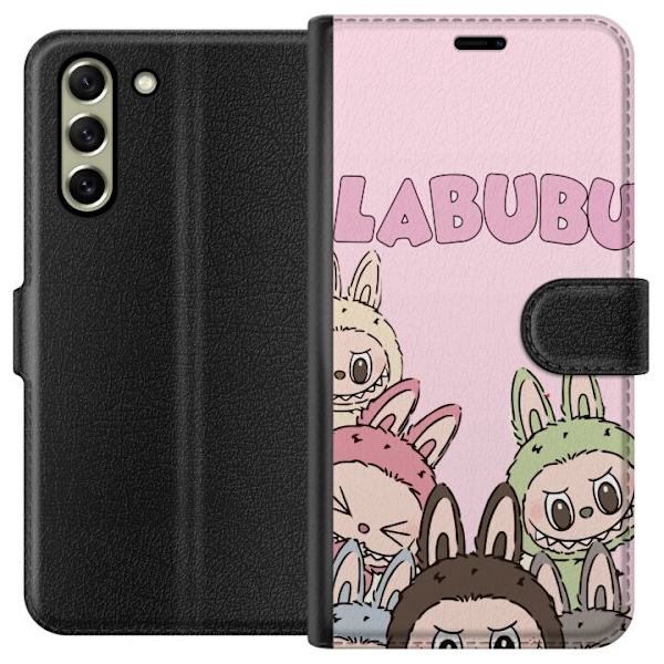 Samsung Galaxy S21 FE 5G Lompakkokotelo Labubu Pop Mart Hahmot Keräilykohteet Suosittu Hahmosarja Suunnittelu Pop Mart Leikkikalutaide Aihe