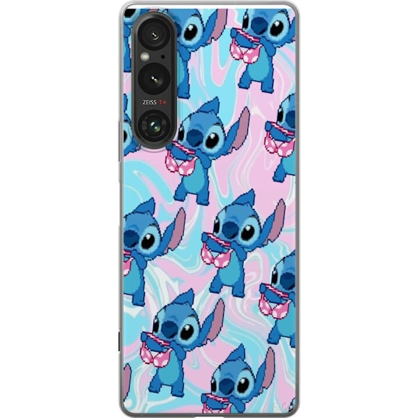 Sony Xperia 1 VI Läpinäkyvä kuori Stitch Retro