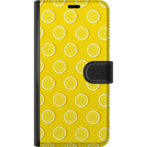 Kompatibelt Plånboksfodral till OnePlus 10 Pro Gula citronskivor gul