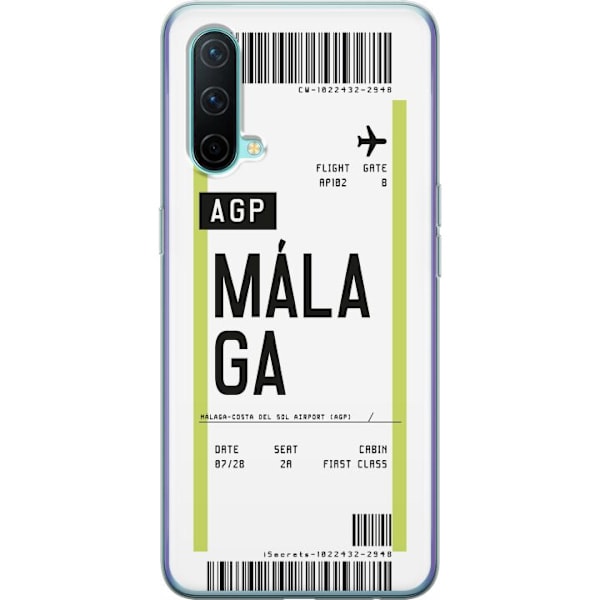 OnePlus Nord CE 5G Läpinäkyvä kuori Malaga