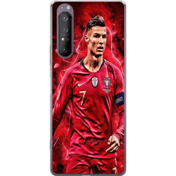 Sony Xperia 1 II Genomskinligt Skal Ronaldo Skills – CR7 Design för Äkta Supporters