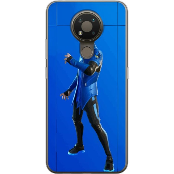 Nokia 3.4 Läpinäkyvä kuori Fortnite - Ninja Blue