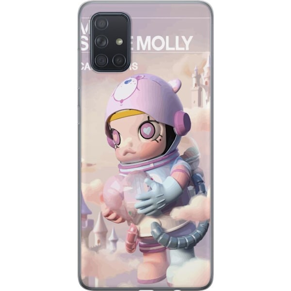 Samsung Galaxy A71 Läpinäkyvä kuori Mega Space Molly Care Bears Series - Share Bear Edition