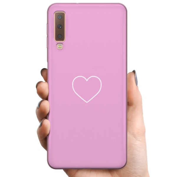 Samsung Galaxy A7 (2018) TPU Mobilcover Hjerte