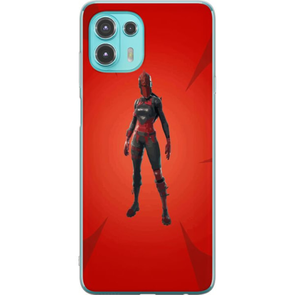 Motorola Edge 20 Lite Genomskinligt Skal Fortnite - Red Knight