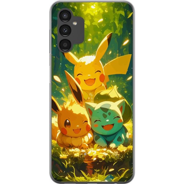 Samsung Galaxy A04s Genomskinligt Skal Pixelmonster spelstil – färgstark design för retroälskande gamers