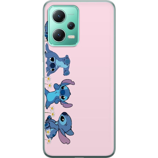 Xiaomi Redmi Note 12 Genomskinligt Skal Stitch Skratt & Bus – Perfekt för Mobilskal eller Poster