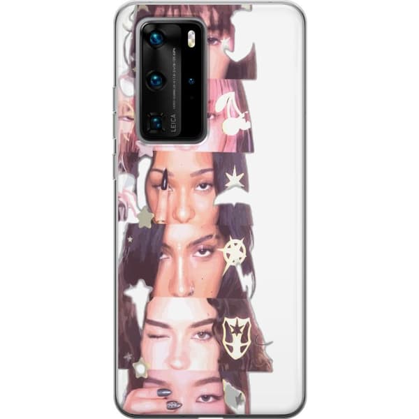 Kompatibelt Mobildeksel til Huawei P40 Pro KATSEYE hvit