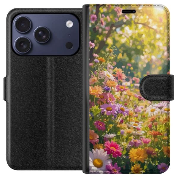 Kompatibelt Plånboksfodral till Apple iPhone 17 Pro Floral Pattern